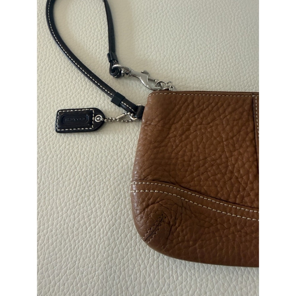 Vintage Coach British Tan Wristlet - Picture 3 of 7